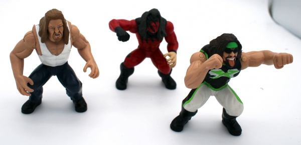 WWF Mini Actionfiguren Set von Jakks: Big Show, X-Pac und Kane